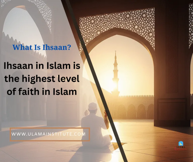 Ihsaan in Islam meaning and definition