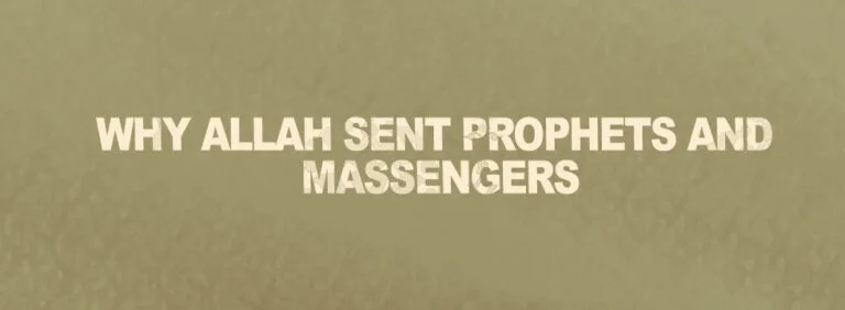 Why Did Allah Send the Prophets and Messengers?